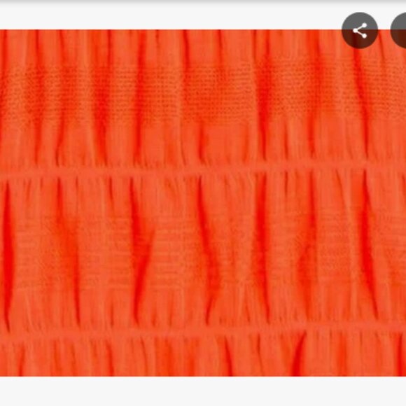 Max Studio Women's Sleeveless Smocked Tiered Midi Dress, Dark Orange, Size XL - Picture 5 of 5